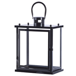 Lantern TENERIFE Stainless Steel 34 cm Black