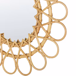 Wall Mirror BABAI 60 cm 60 cm Rattan Natural - Additional view 4