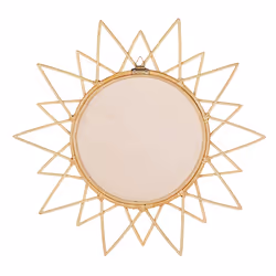 Wall Mirror AROEK 61 cm 61 cm Rattan Natural