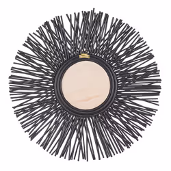 Wall Mirror KALASIN 60 cm 60 cm Rattan Black