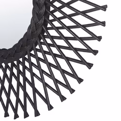 Wall Mirror TAGOLU 60 cm 60 cm Rattan Black - Additional view 4
