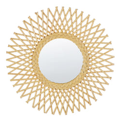 Wall Mirror TAGOLU 60 cm 60 cm Rattan Natural