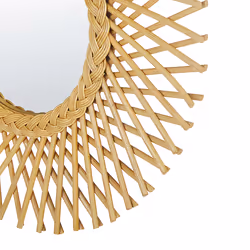 Wall Mirror TAGOLU 60 cm 60 cm Rattan Natural - Additional view 4