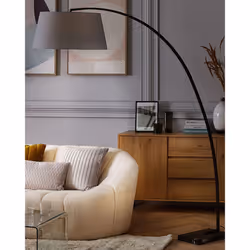 Floor Lamp BENUE Metal Grey