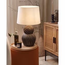 Table Lamp GUAPORE Ceramic Black