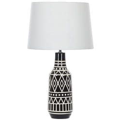 Table Lamp SHEBELLE Ceramic Black