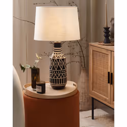 Table Lamp SHEBELLE Ceramic Black