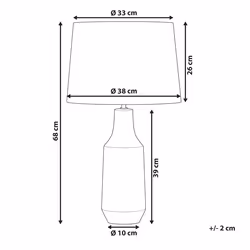 Table Lamp SHEBELLE Ceramic Black - Additional view 4