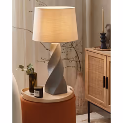 Table Lamp BELAYA Ceramic Grey