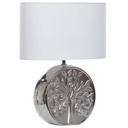 Table Lamp KHERLEN Ceramic Silver