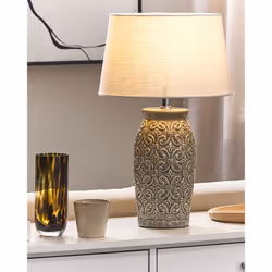 Table Lamp KHOPER Ceramic Grey