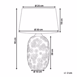 Table Lamp FERREY Ceramic Grey - Additional view 4