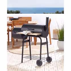 Beliani SATAH Grill Cart Charcoal (fuel) Black - Additional view 2
