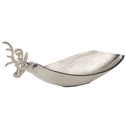 Trinket Dish Reindeer ANGKOR Metal Silver