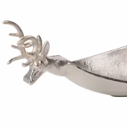 Trinket Dish Reindeer ANGKOR Metal Silver