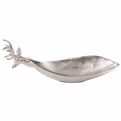 Trinket Dish Reindeer ANGKOR Metal Silver