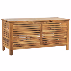 Storage Box RIVIERA Acacia Wood 130 cm 48 cm Light Brown
