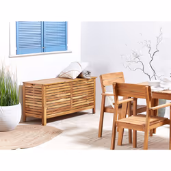 Storage Box RIVIERA Acacia Wood 130 cm 48 cm Light Brown