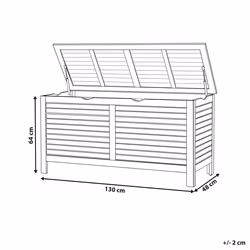 Storage Box RIVIERA Acacia Wood 130 cm 48 cm Brown