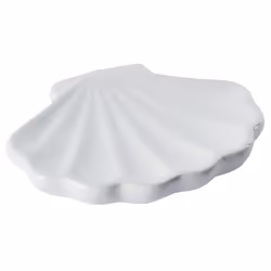 3-Piece Bathroom Accessories Set SHELL Ceramic White - Additional view 5