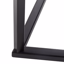 Console Table PERRIN Tempered Glass White Marble