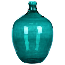 Flower Vase ROTI Glass 39 cm Turquoise