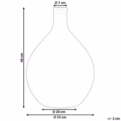 Decorative Vase CHATNI Glass 48 cm Golden Brown