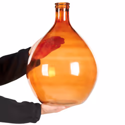 Decorative Vase CHATNI Glass 48 cm Golden Brown