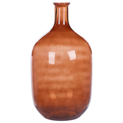 Decorative Vase DALCHINI Glass 51 cm Golden Brown