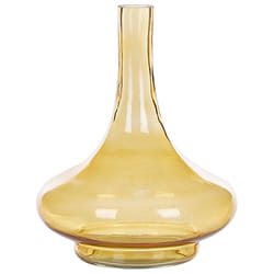 Decorative Vase PANEER Glass 30 cm Yellow