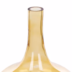 Decorative Vase PANEER Glass 30 cm Yellow