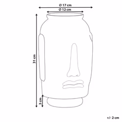 Decorative Vase SAMBAR Glass 31 cm Blue
