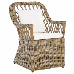Garden Armchair MAROS Rattan Natural