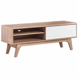 TV Stand BUFFALO Brown/ White
