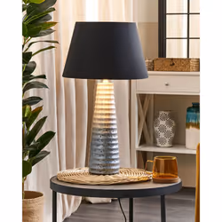 Table Lamp VILNIA Ceramic Silver
