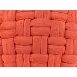 Velvet Pouffe Ottoman 45 x 35 cm Red HOPA