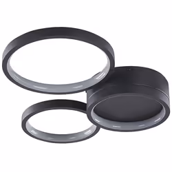 LED Ceiling Lamp AGNAT Metal Black