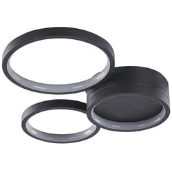 LED Ceiling Lamp AGNAT Metal Black
