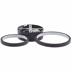 LED Ceiling Lamp AGNAT Metal Black