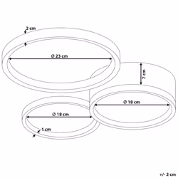 LED Ceiling Lamp AGNAT Metal White - Additional view 2