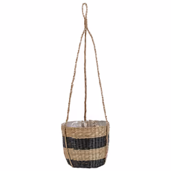Plant Pot RUFFE Wicker 18 cm Natural