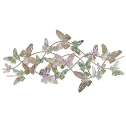 Wall Decor Butterfly GALLIUM Metal 53 cm Multicolour