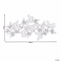 Wall Decor Butterfly GALLIUM Metal 53 cm Multicolour