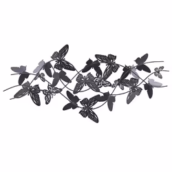 Wall Decor Butterfly GALLIUM Metal 53 cm Multicolour