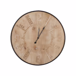 Wall Clock Ã¸ 60 cm Light Wood DOLE