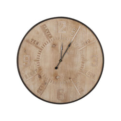 Wall Clock Ã¸ 60 cm Light Wood DOLE
