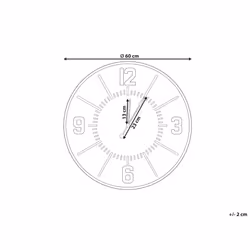 Wall Clock Ã¸ 60 cm Light Wood DOLE