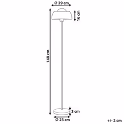 Floor Lamp SENETTE Metal Black