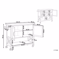 Kitchen Trolley MELE Black