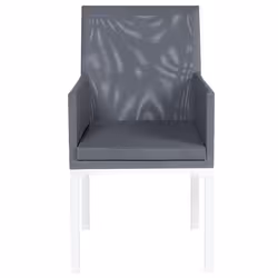 Set of 8 Chairs BACOLI Fabric Dark Grey